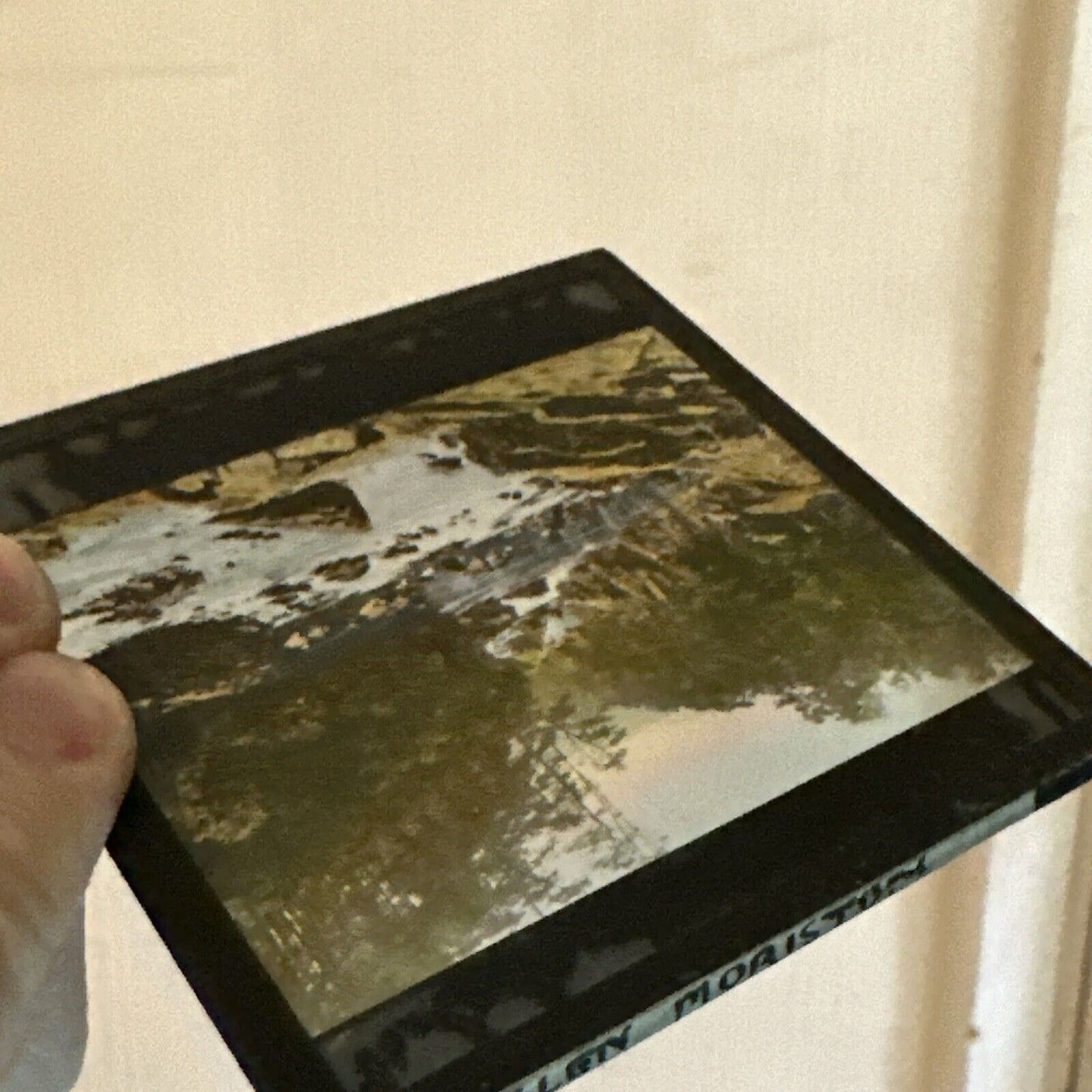 Antique Magic Lantern Glass Slide glen moriston Scotland