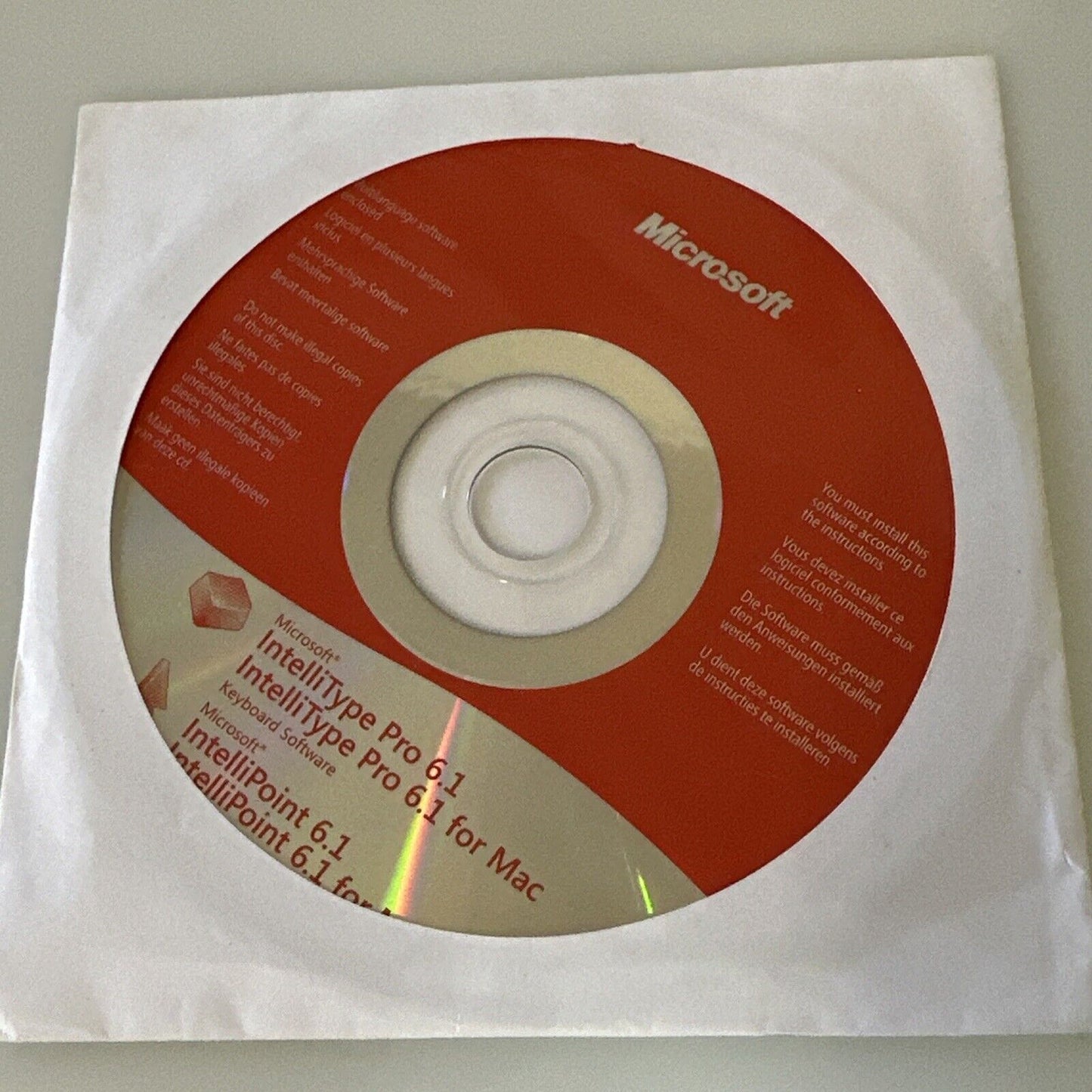 Microsoft IntelliType Pro 6.1 - PC MAC CD-Rom software