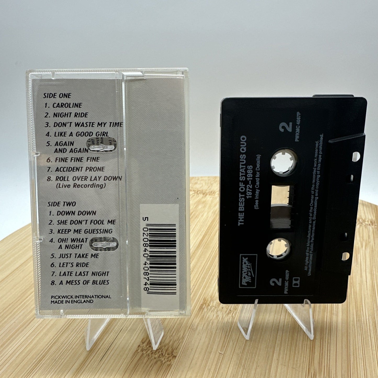 Status Quo Best Of 1972-86 Cassette Tape