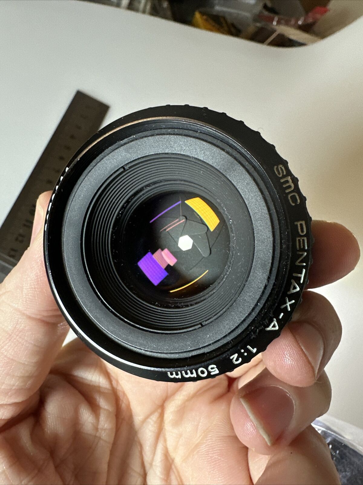 Pentax A SMC 50mm 50 mm 1:2 f2 Portrait Lens Objektiv Pentax PK K Mount