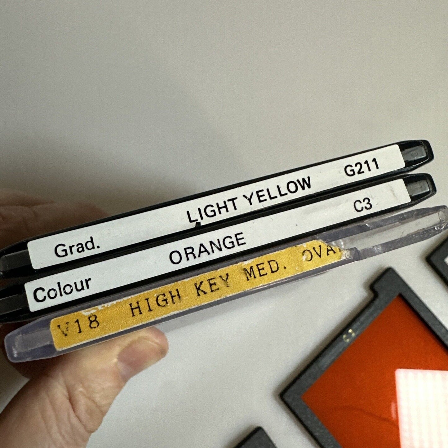 Set of 3 Cromatek Filters / Lens Square & Circular In Cases