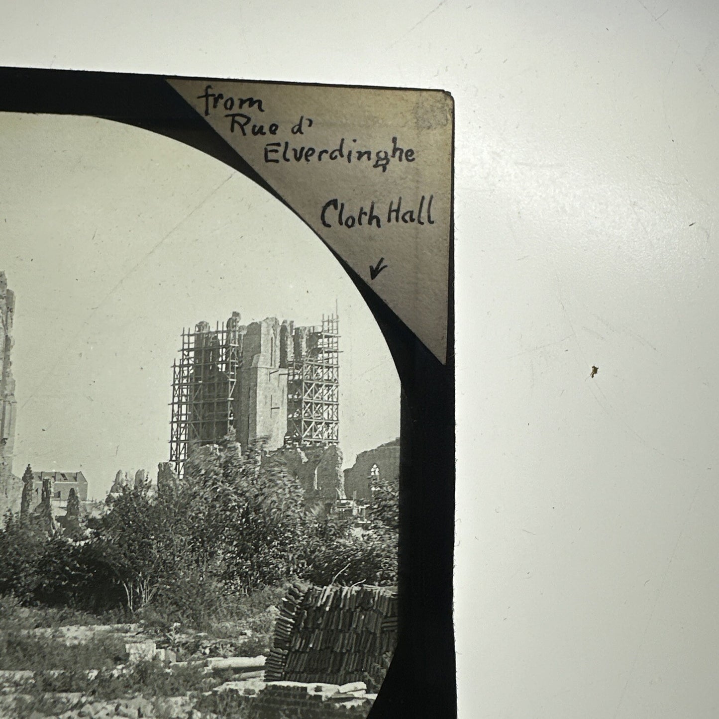 Antique magic lantern / projector glass slides St Martins Cathedral cloth hall