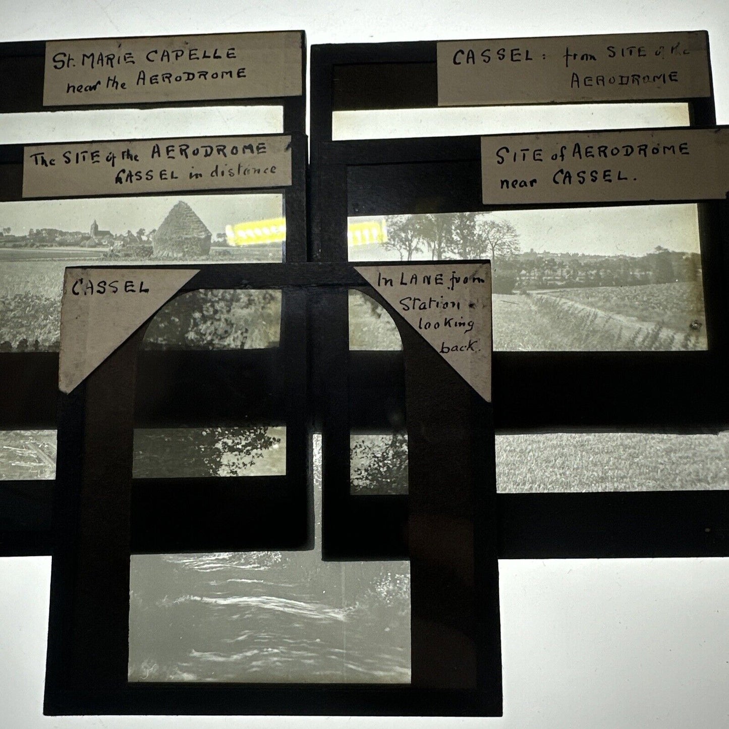 Antique magic lantern / projector glass slides Cassel