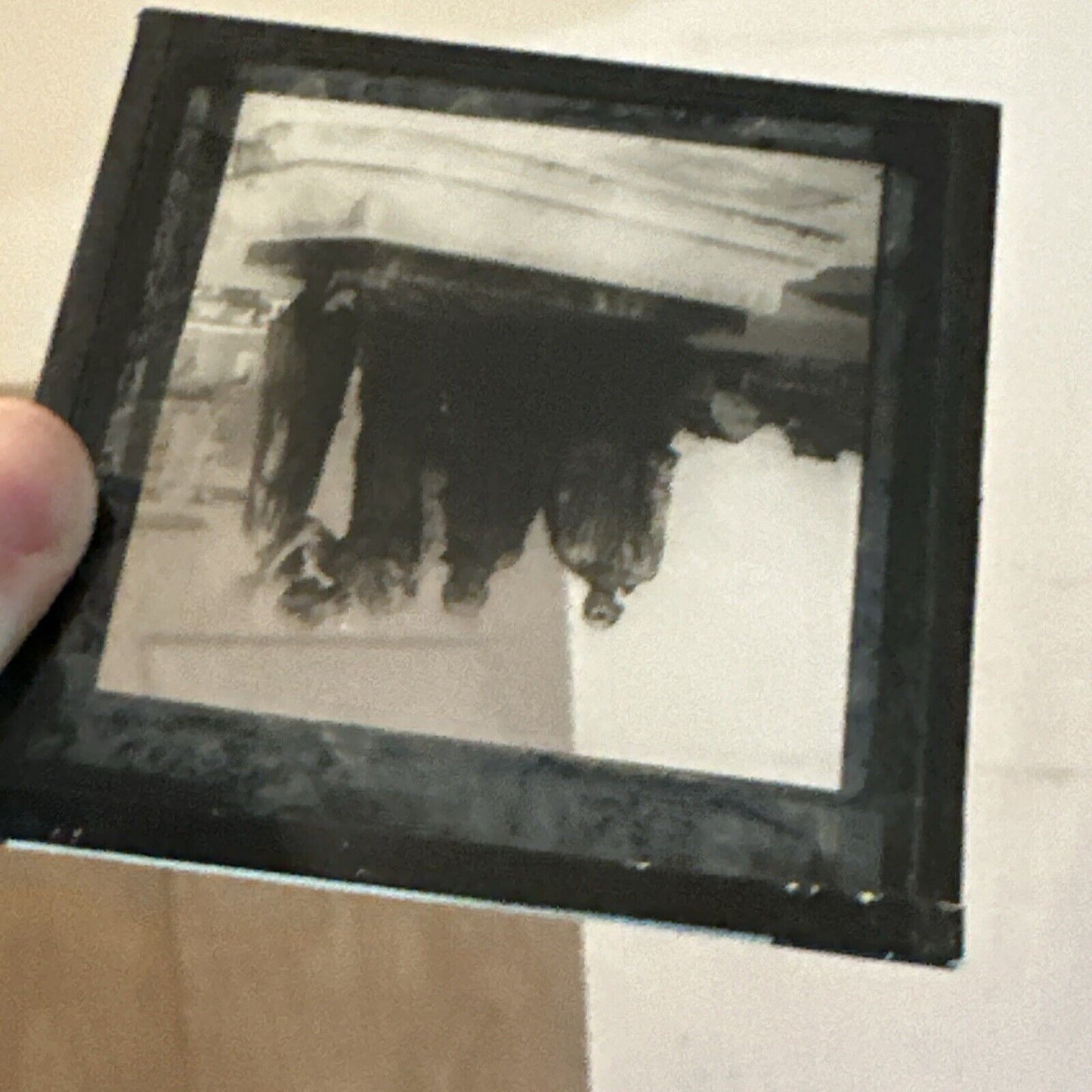 Antique Magic Lantern Glass Slide Burghers of Calais Les Bourgeois Auguste Rodin