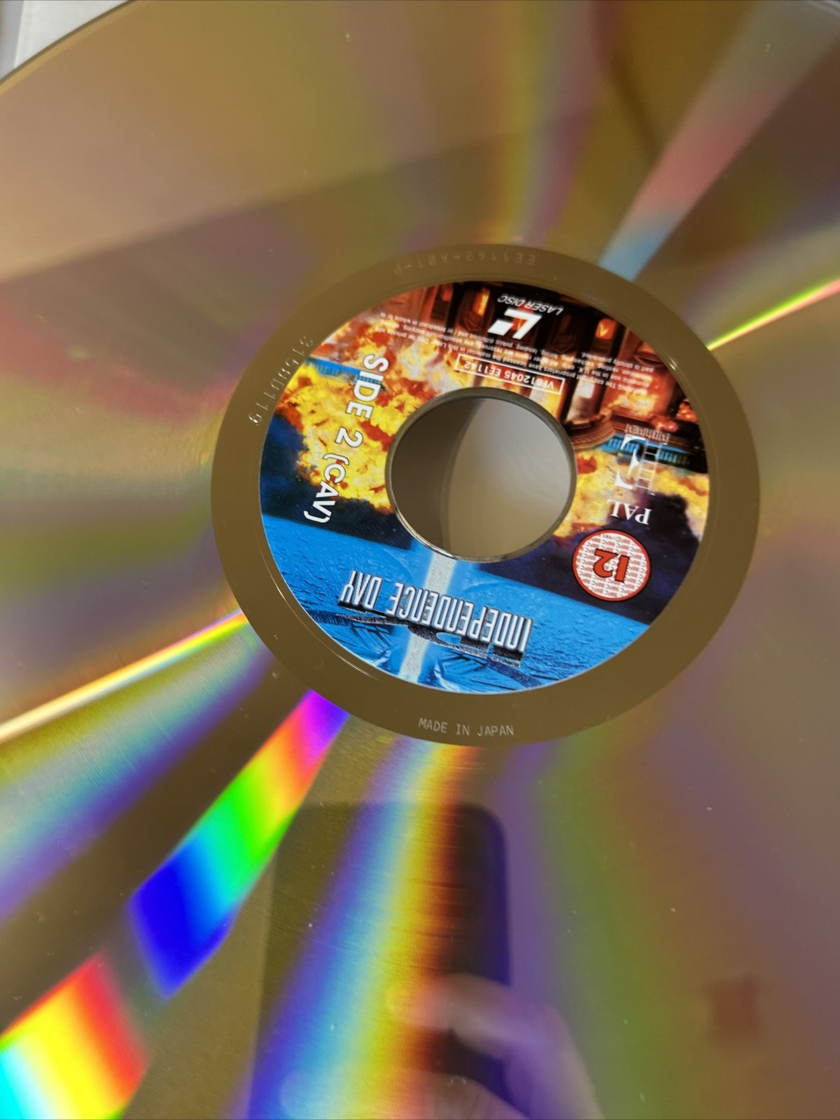 INDEPENDENCE DAY widescreen PAL UK Laserdisc laser disc media