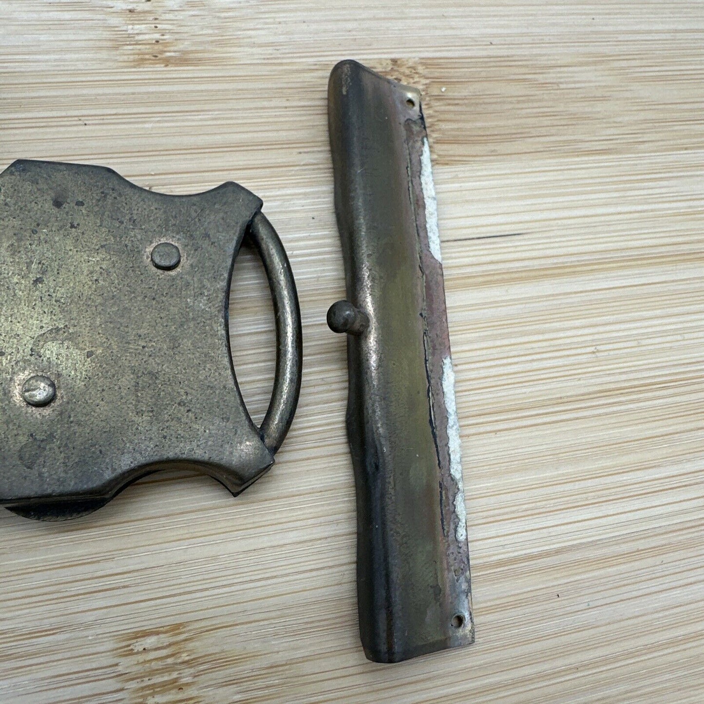 Antique Brass Book Clasp Bookbinding Photo Album Enclosure Part