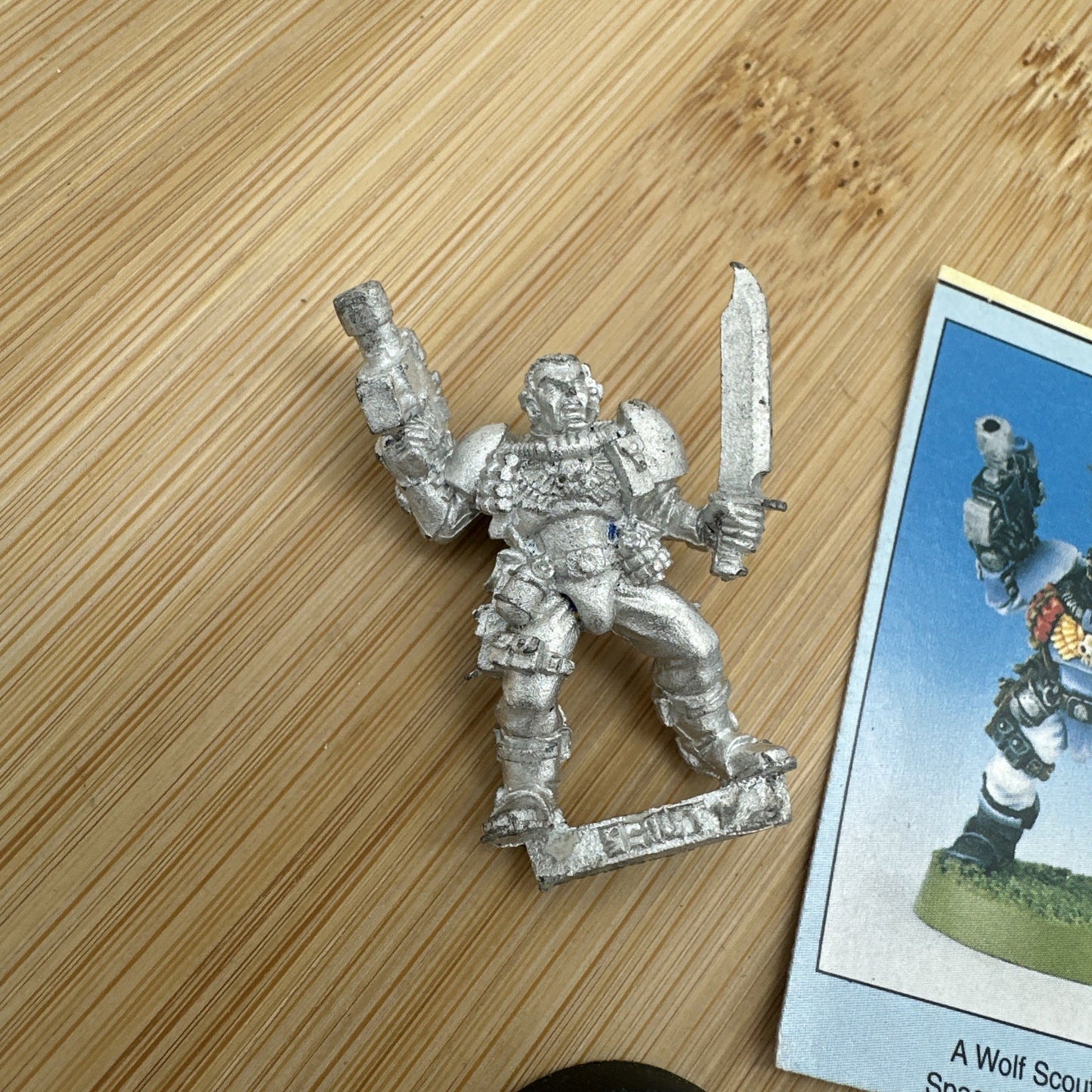 Space Marine Scout w/ Bolt Pistol and Knife OOP Metal Warhammer 40k Kill Team