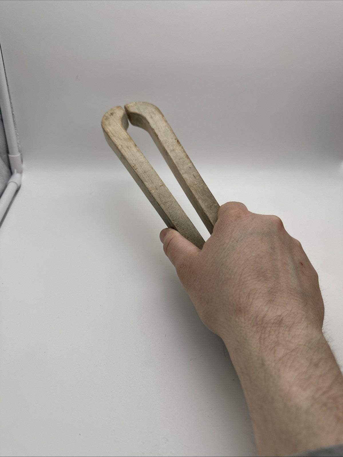 Vintage Wooden Laundry Washing Tongs 13" Twin Tub Dolly Retro Kitchen Clothes