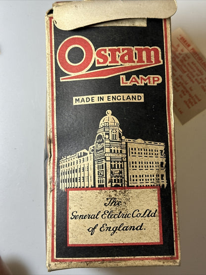 Vintage Osram Photographic Lamp Photoflood Pearl 200 210 volts Bulb