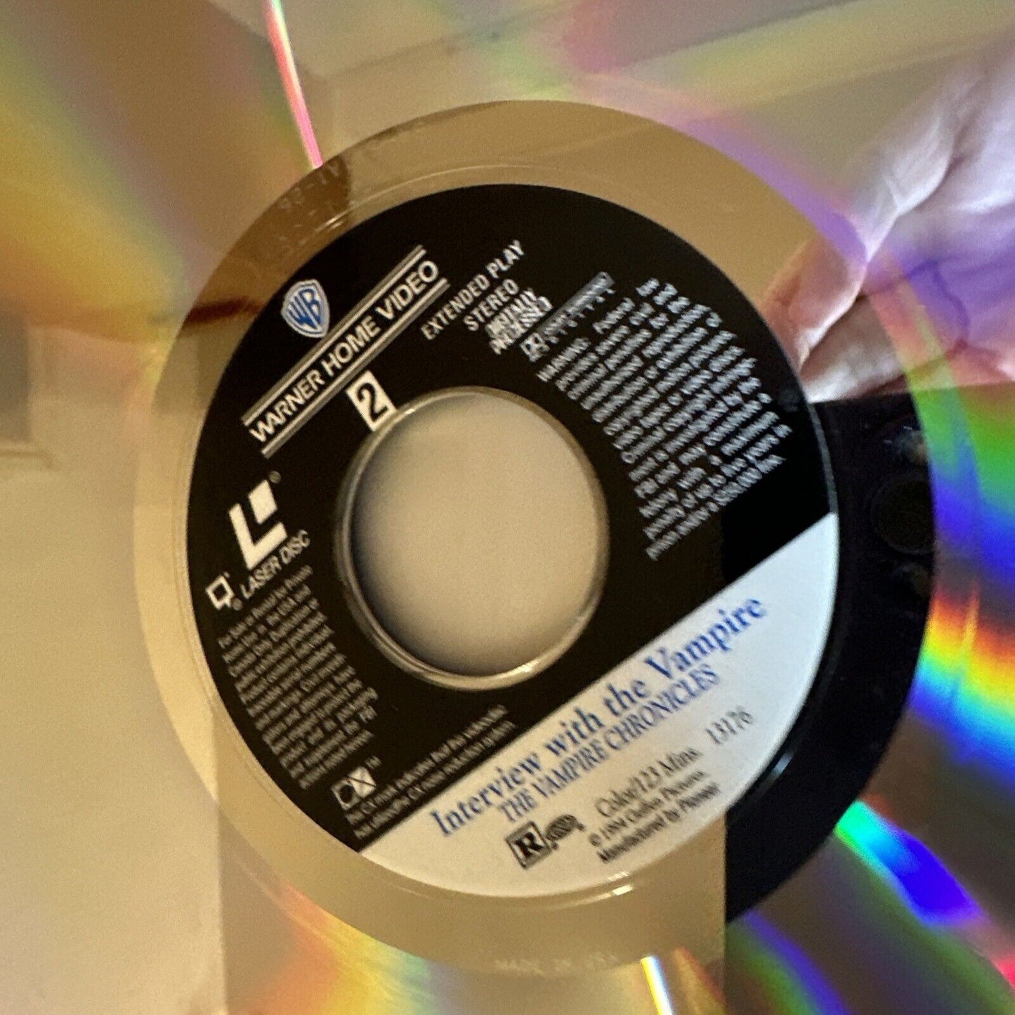 Interview With The Vampire WB NTSC Laserdisc laser disc media