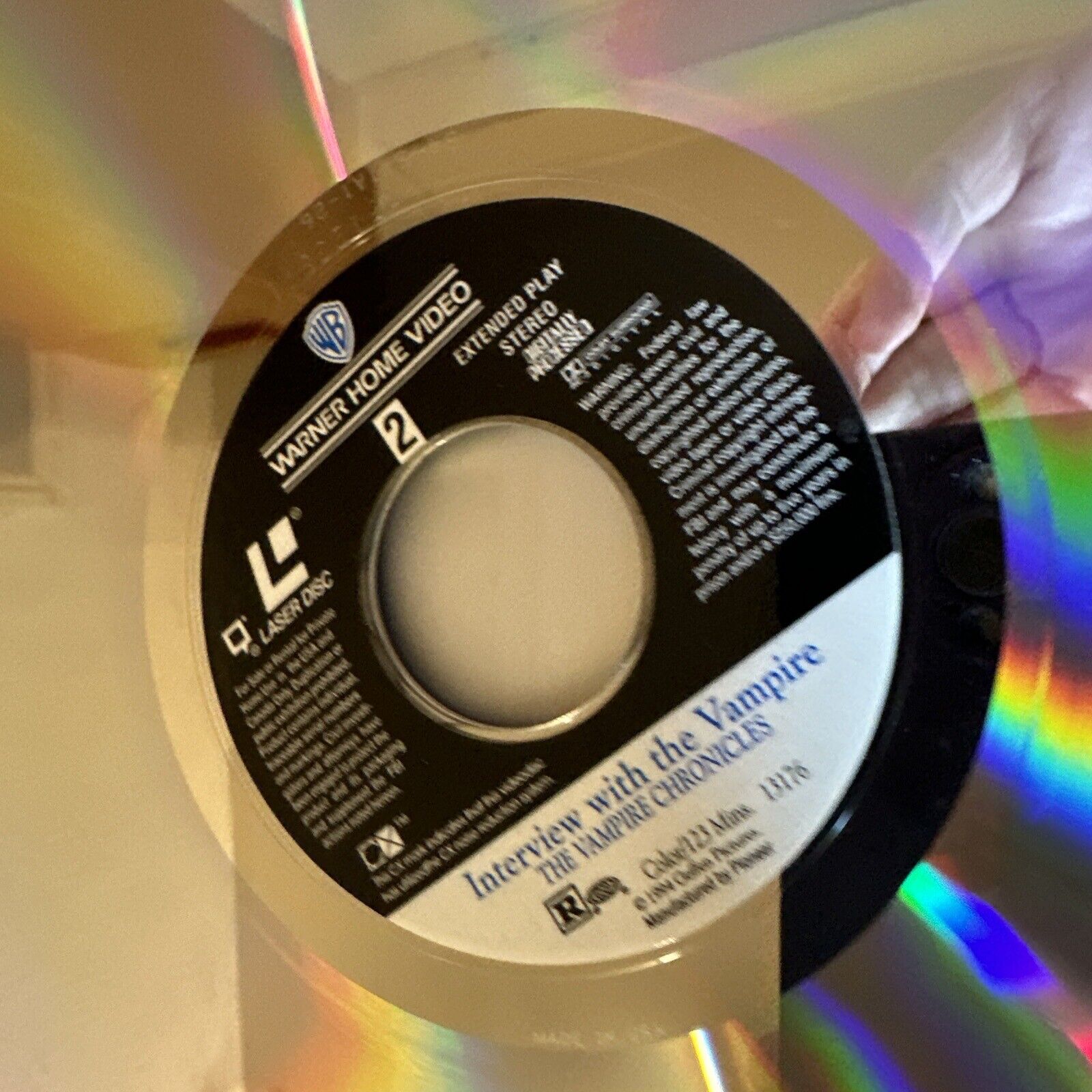 Interview With The Vampire WB NTSC Laserdisc laser disc media