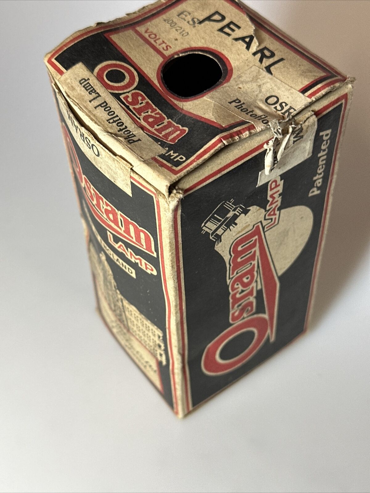 Vintage Osram Photographic Lamp Photoflood Pearl 200 210 volts Bulb