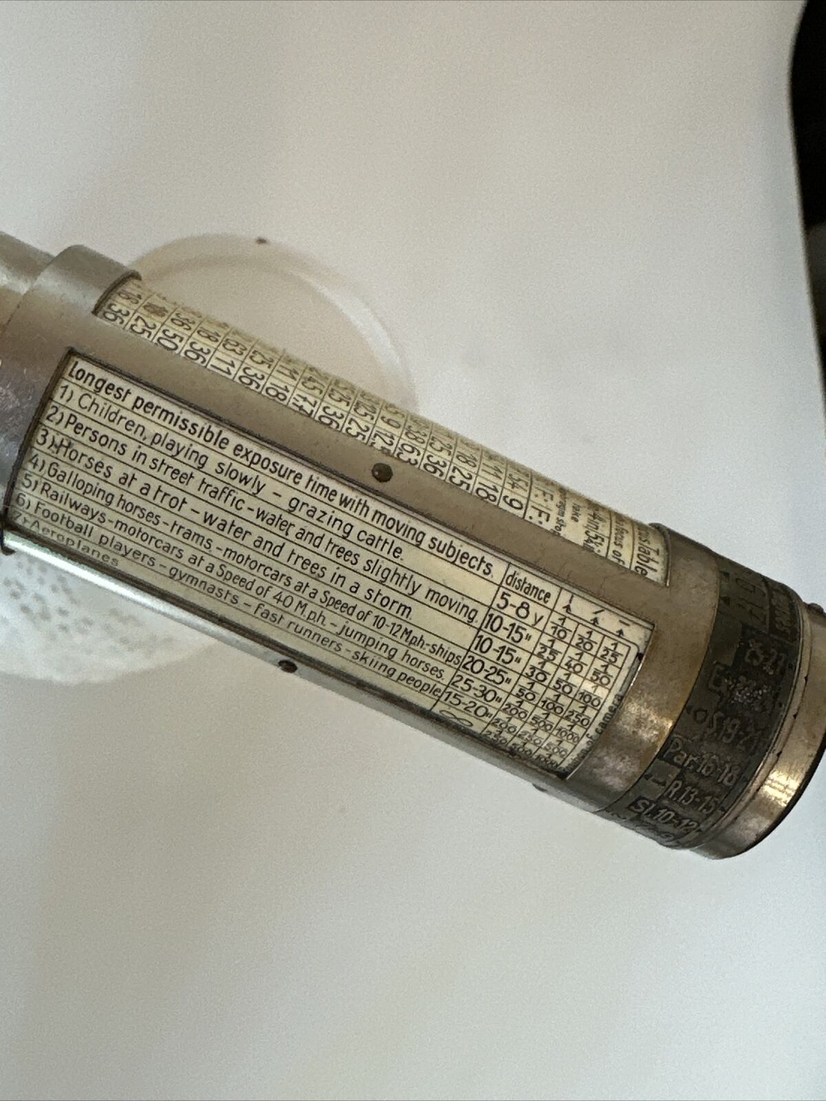 Rare Antique BEWI SENIOR Patent A Extinction Exposure Light Meter
