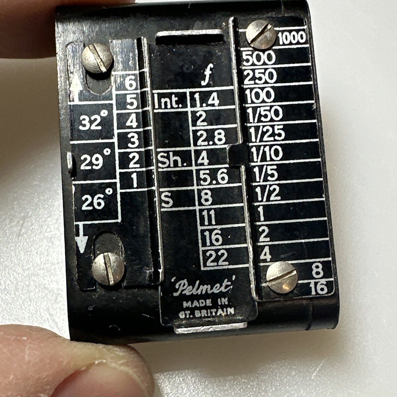 Pelmet Camera Light Exposure Extinction Meter - WORKING
