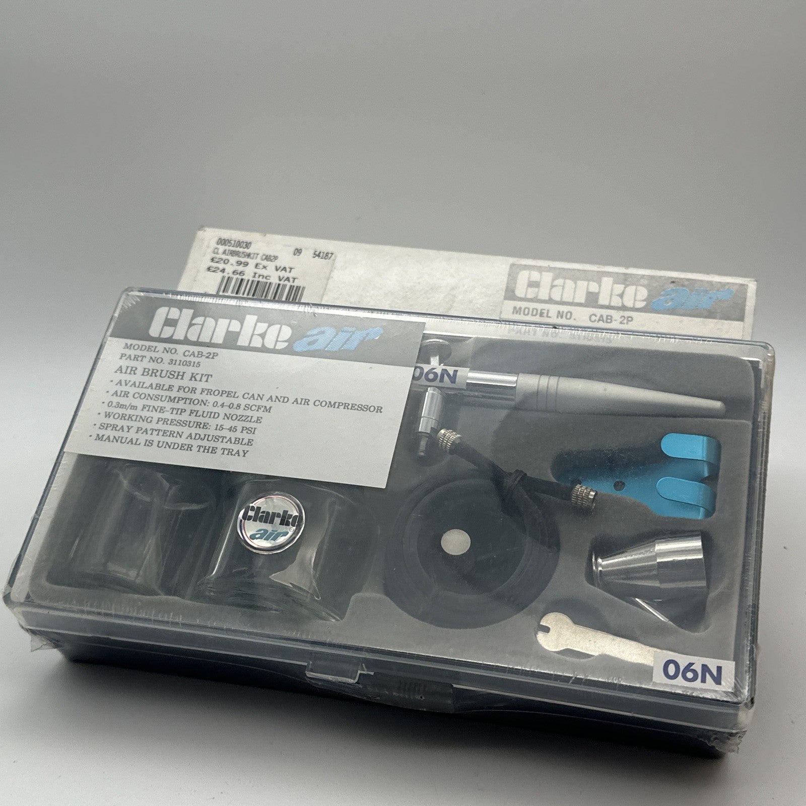 Air Brush Kit CAB 2P 03M Clarke Air NEW