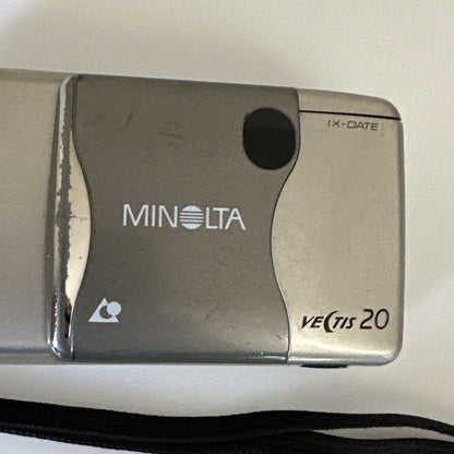 MINOLTA VECTIS 20 POINT & SHOOT APS FILM CAMERA Working