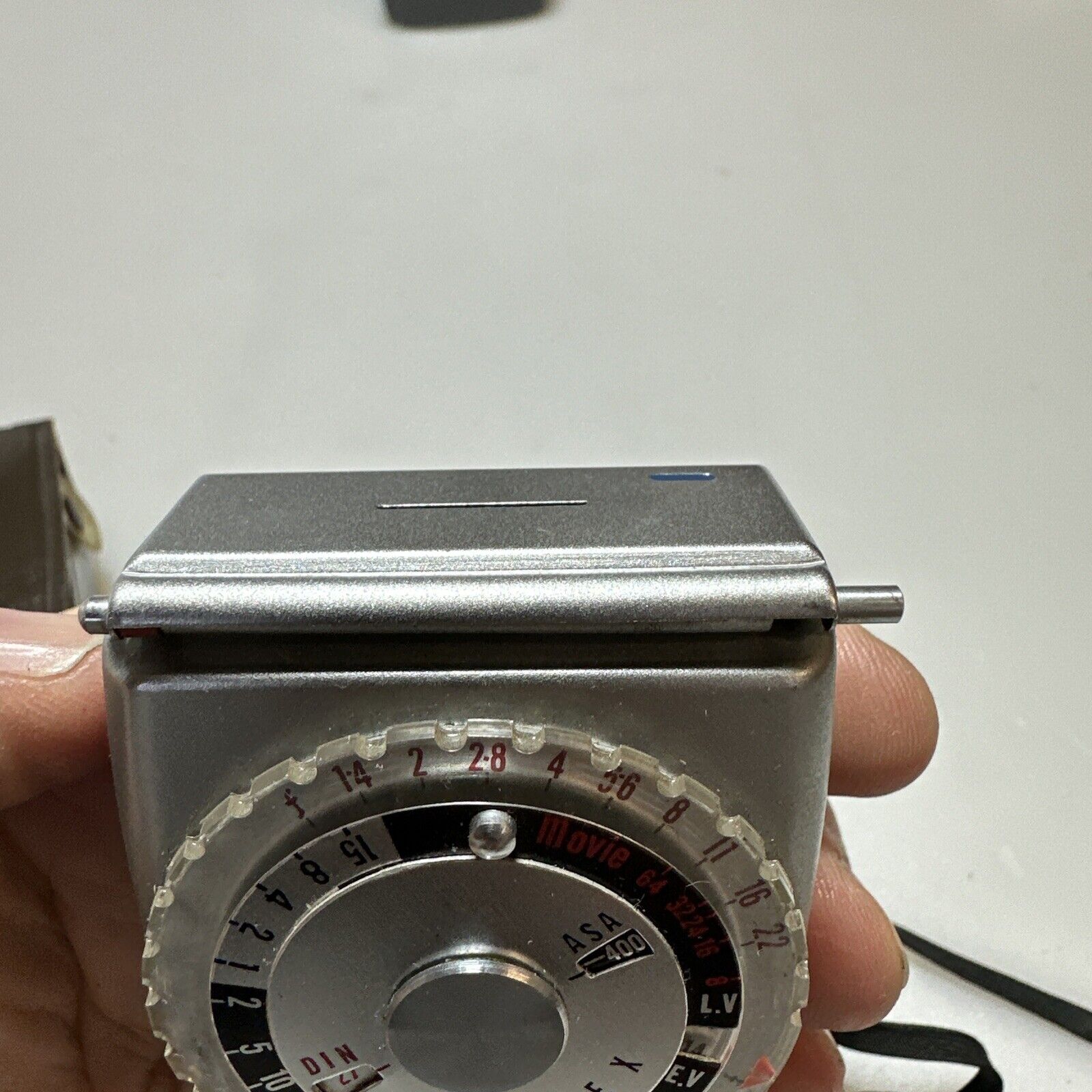 Samoca analogue hand held light exposure f/stop meter with vintage case Working