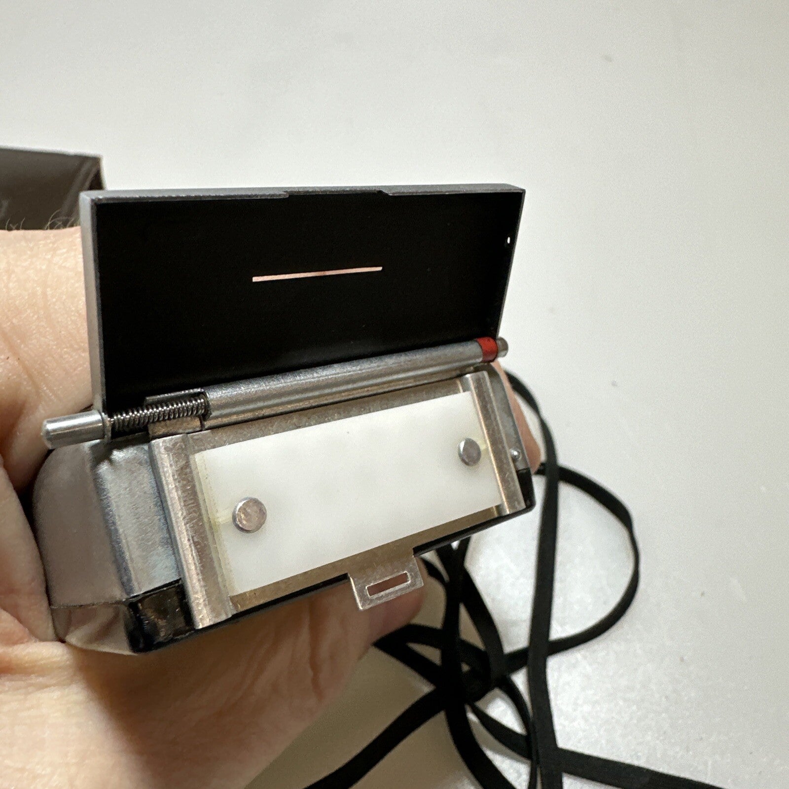 Samoca analogue hand held light exposure f/stop meter with vintage case Working