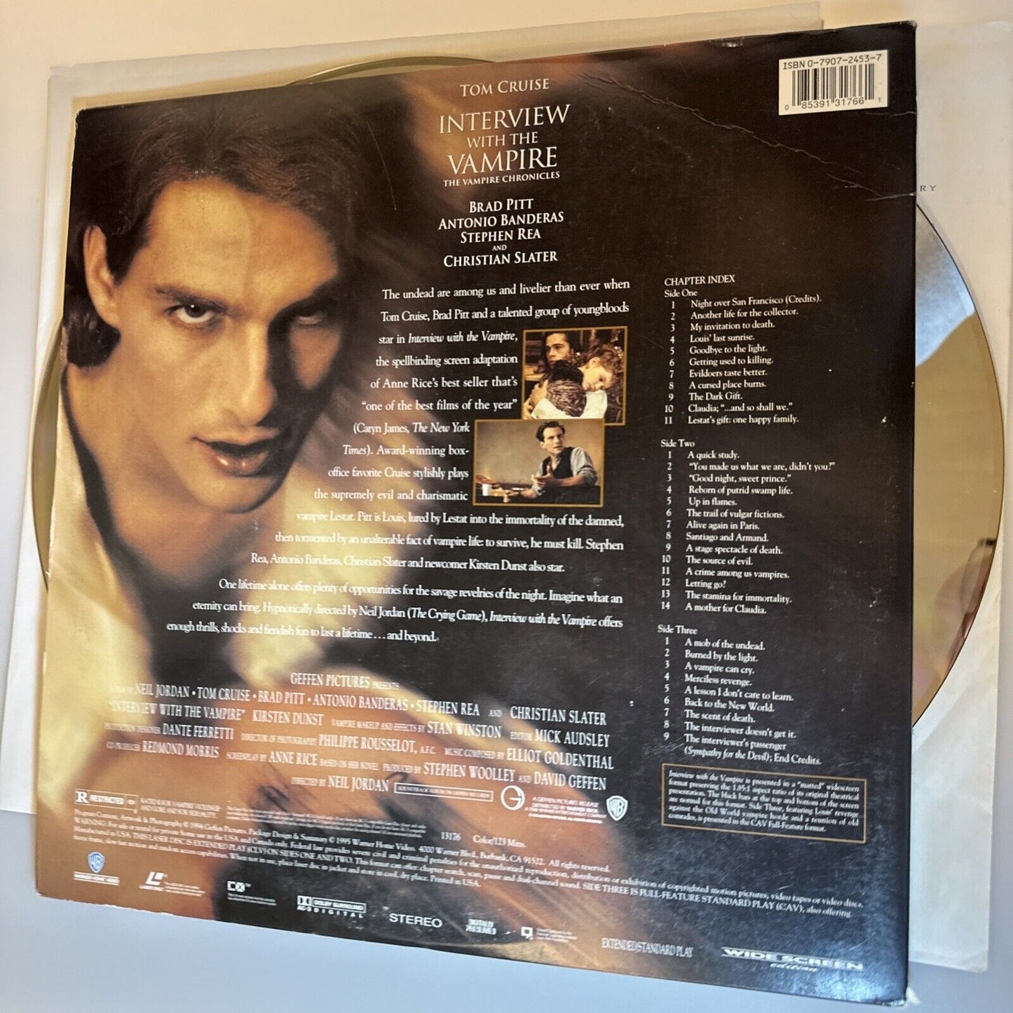 Interview With The Vampire WB NTSC Laserdisc laser disc media
