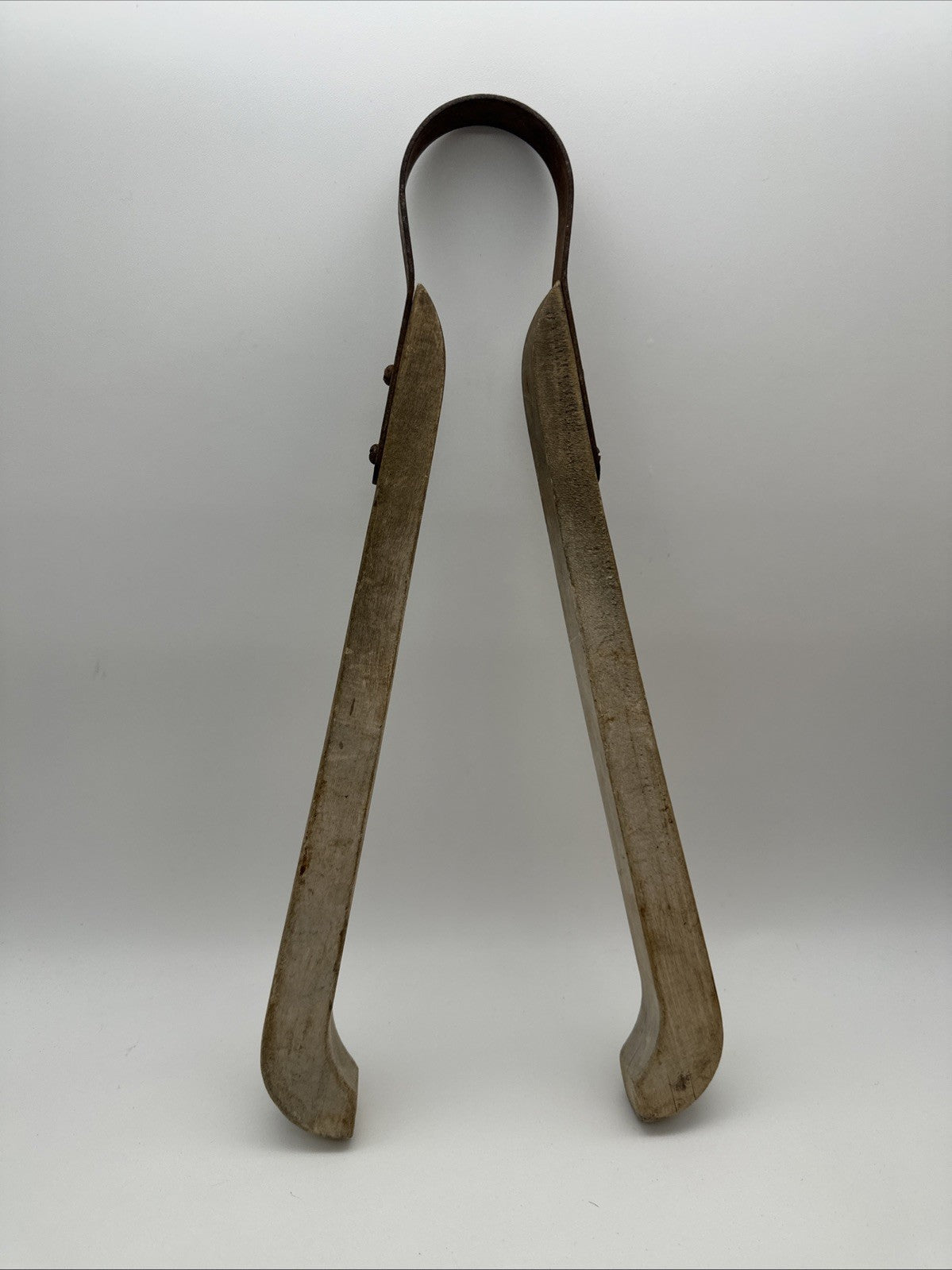 Vintage Wooden Laundry Washing Tongs 13" Twin Tub Dolly Retro Kitchen Clothes