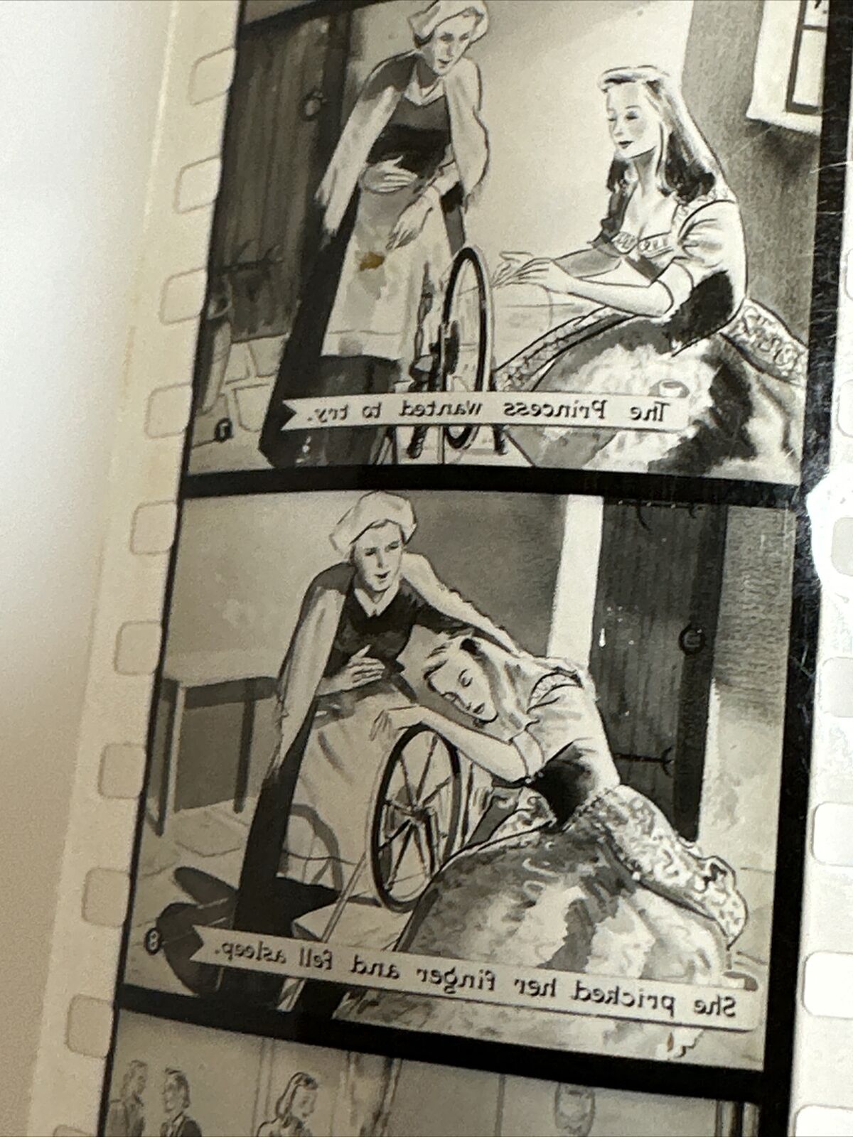 Vintage Film Strip 35mm Sleeping Beauty Positive By Pathe cine other media slide