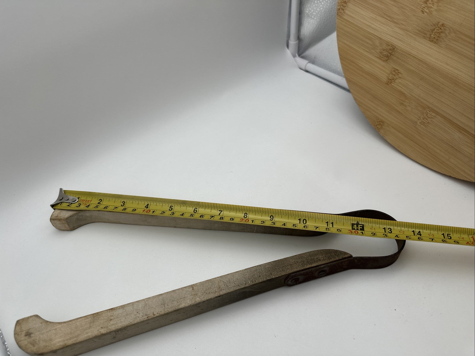 Vintage Wooden Laundry Washing Tongs 13" Twin Tub Dolly Retro Kitchen Clothes