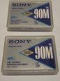 2x Sony DDS DG-90M Data Cartridge Tapes Used media
