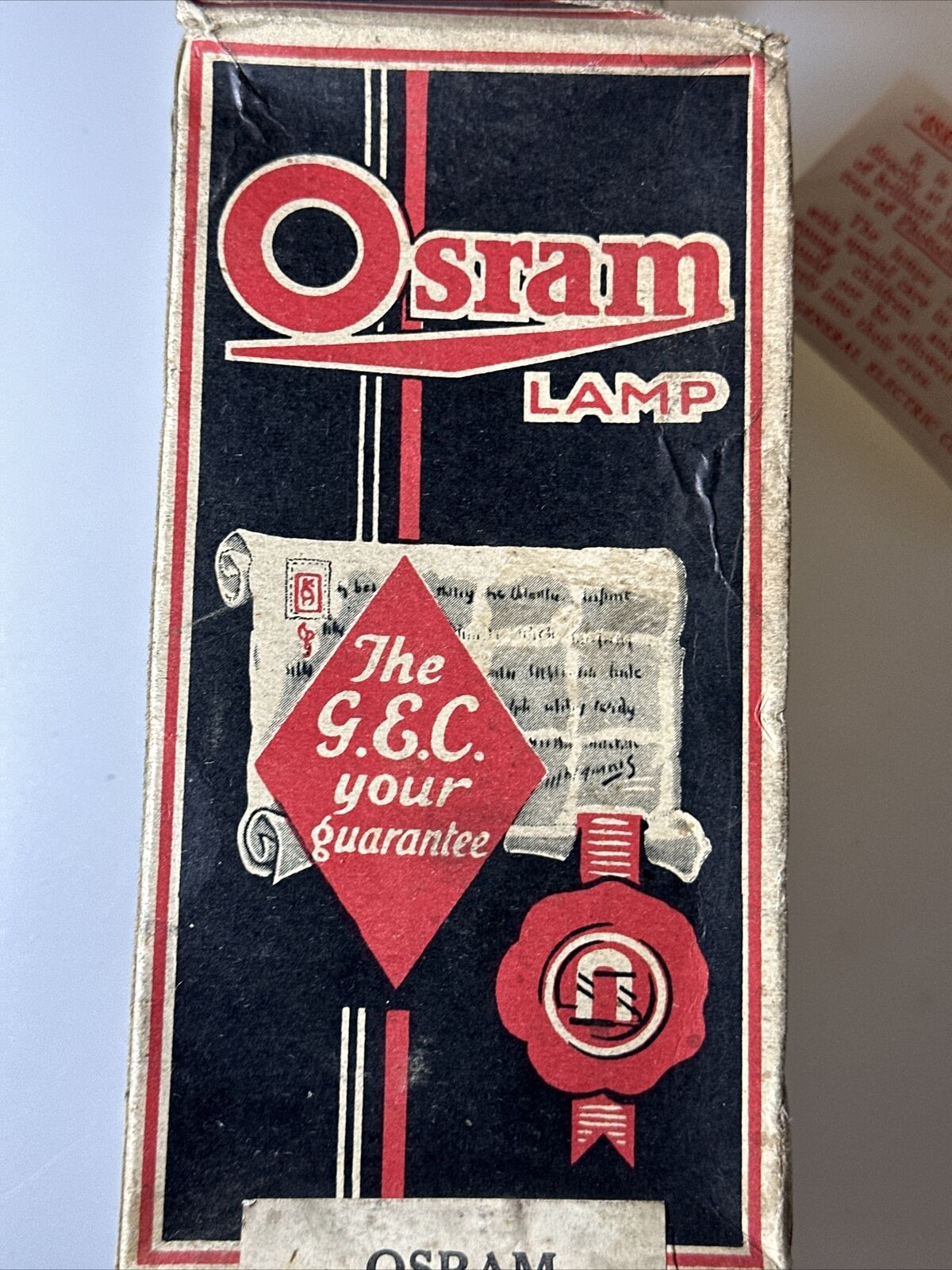 Vintage Osram Photographic Lamp Photoflood Pearl 200 210 volts Bulb