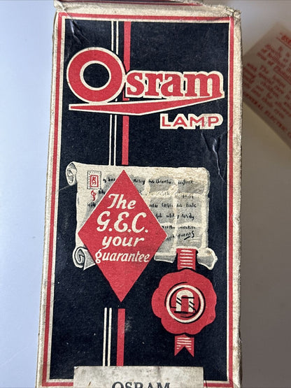 Vintage Osram Photographic Lamp Photoflood Pearl 200 210 volts Bulb