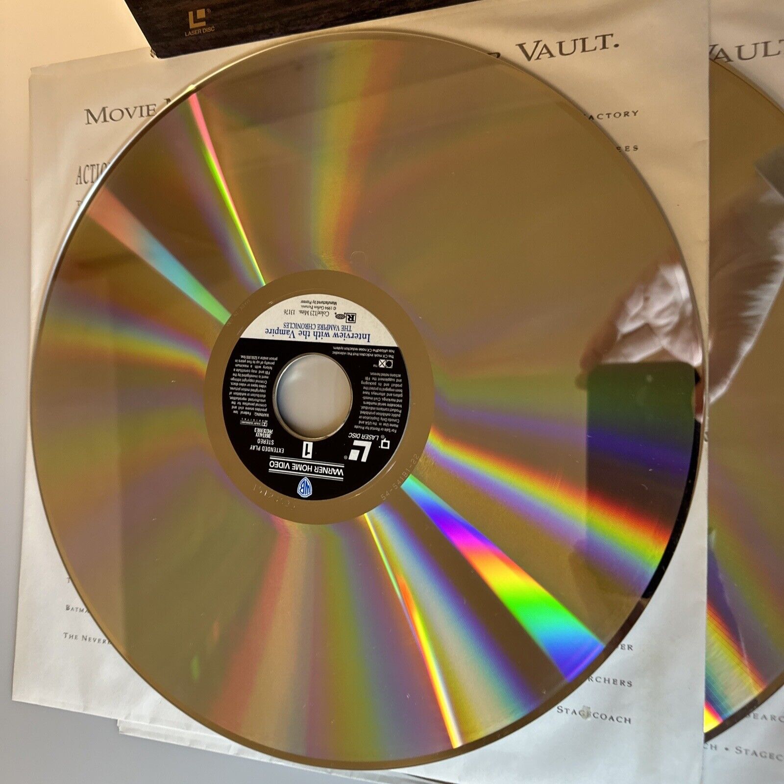 Interview With The Vampire WB NTSC Laserdisc laser disc media