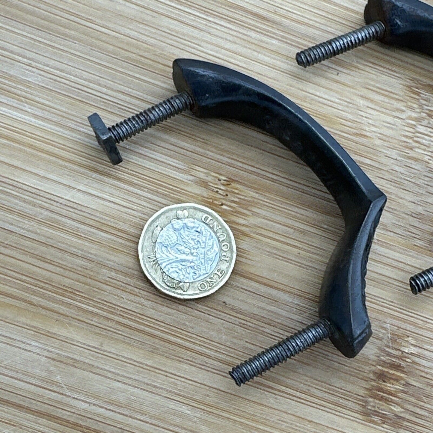 4pcs Vtg Victorian cast iron door window Drawer cabinet screen cupboard handle