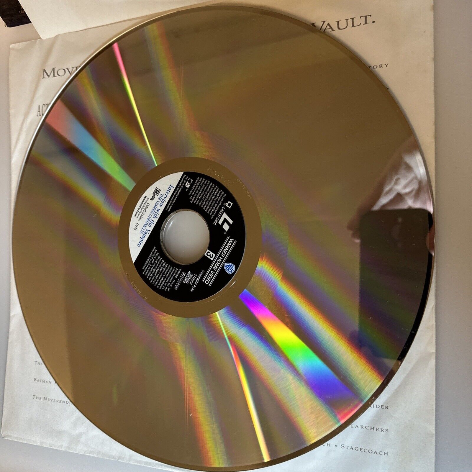 Interview With The Vampire WB NTSC Laserdisc laser disc media