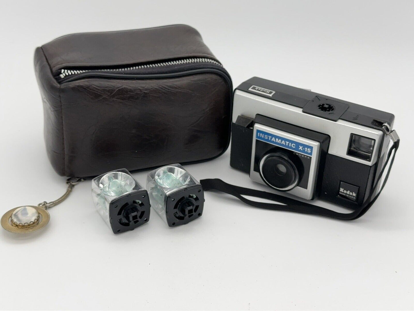 Vintage KODAK Instamatic X15 Camera x-15 Film With case Made In USA