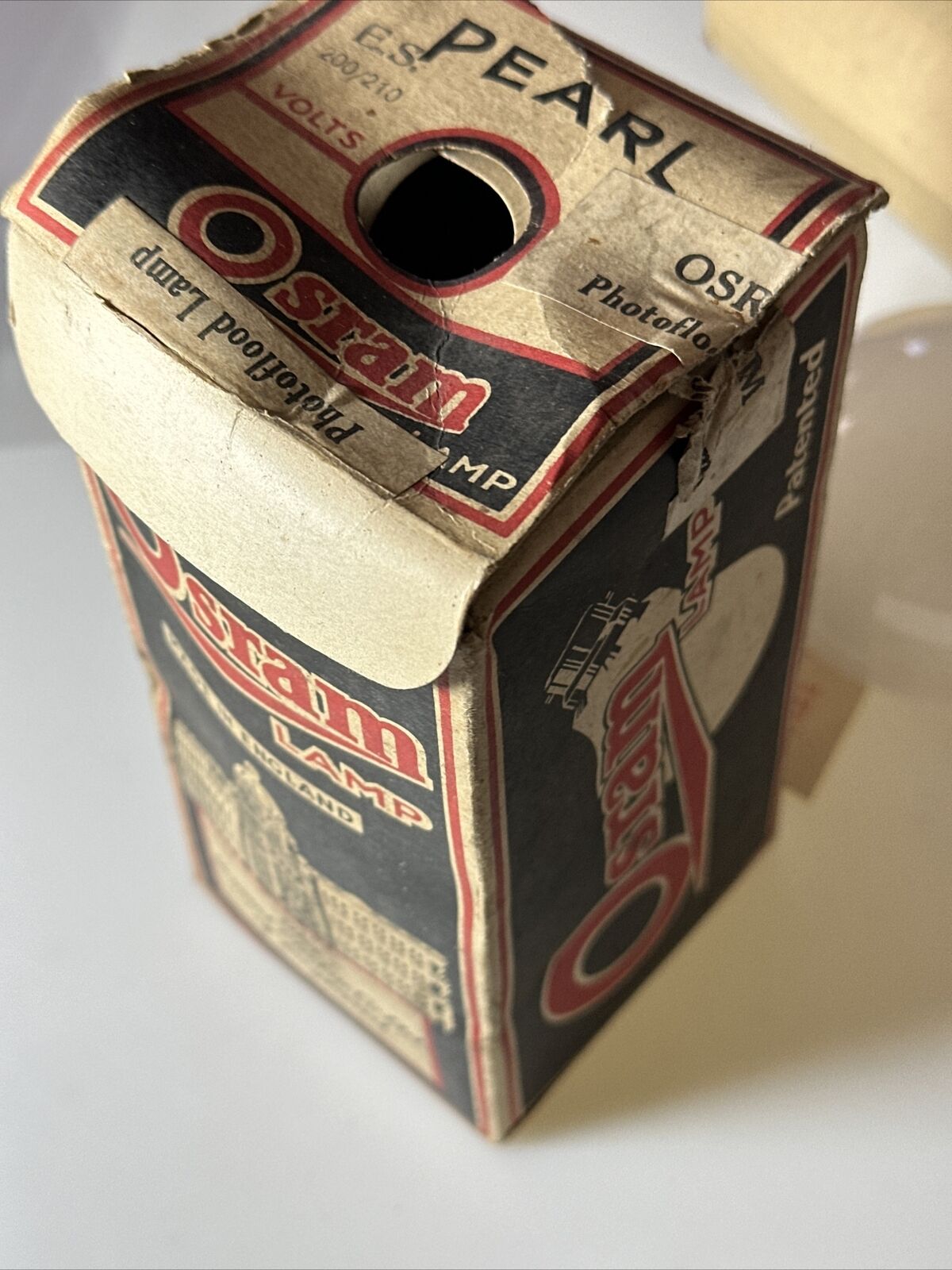 Vintage Osram Photographic Lamp Photoflood Pearl 200 210 volts Bulb