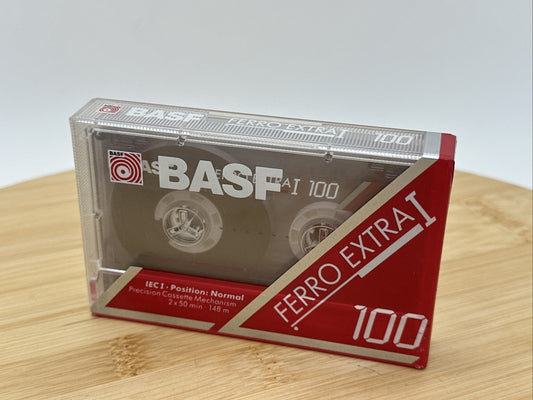 BASF Ferro Extra I 1 - 100 MC Cassette Tape NEW SEALED media