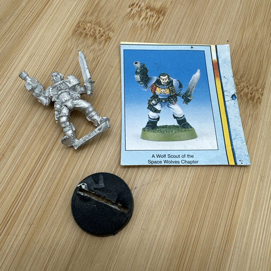 Space Marine Scout w/ Bolt Pistol and Knife OOP Metal Warhammer 40k Kill Team
