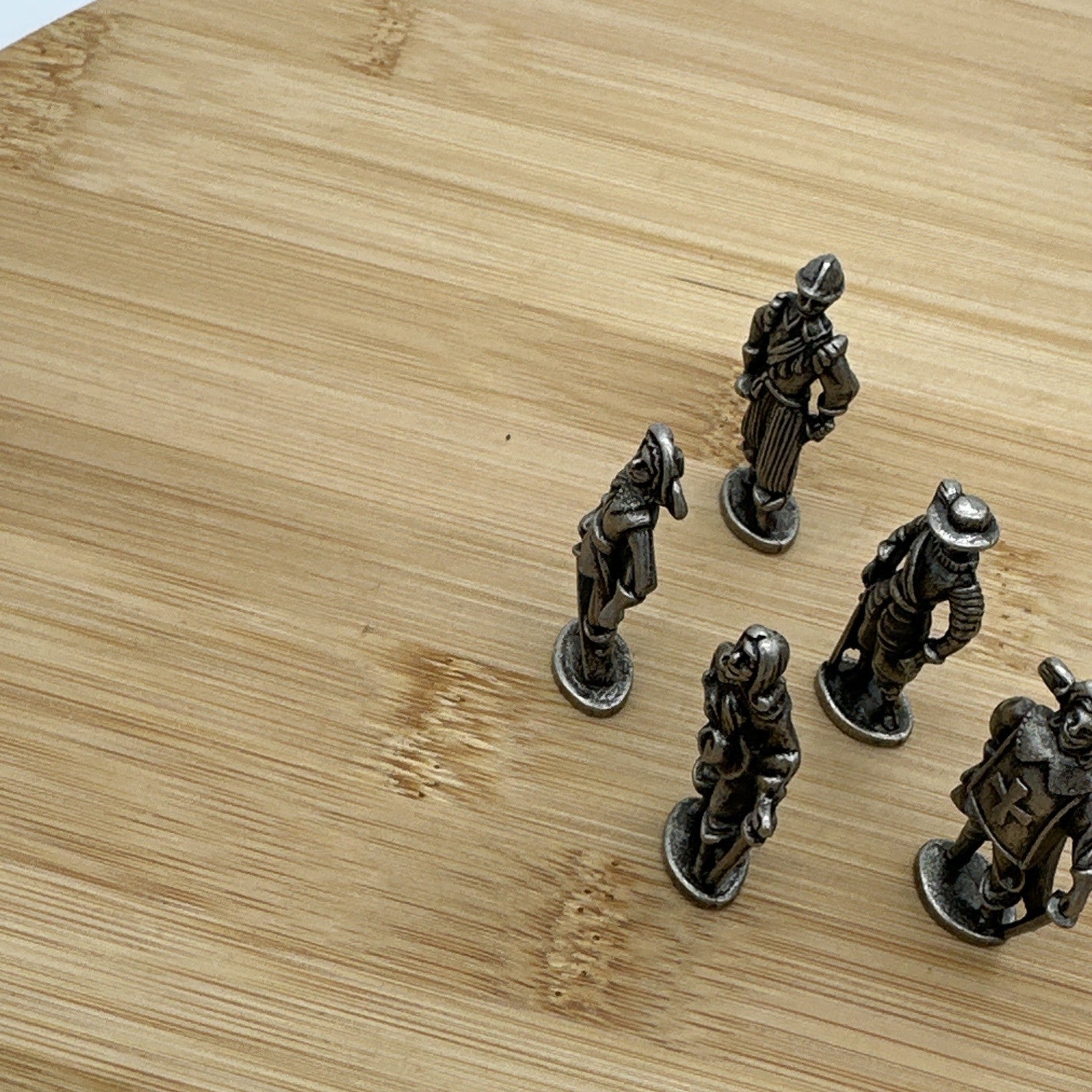 Kinder  eggs Toy 5 x Metal Musketeers 1988 4cm Tall VGC figurines
